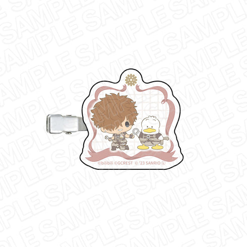 『夢職人と忘れじの黒い妖精×サンリオキャラクターズ』 ヘアクリップ ラグーン×あひるのペックル
